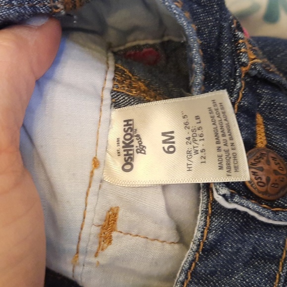 Osh kosher b'gosh heart overalls and carters sleeper clothing set size 6 months - Picture 3 of 9